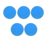 Jiawu 5pcs 6cm Rubber Wall Bouncy Ball Portable Anti-Stress Balls for Hand Exercise Beach Fun (Blue)