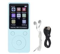 Jiawu 64GB MP3 Player with Bluetooth, 1.8 Inch Screen MP4 Music Player with Earphones, Built in HD Speaker, Voice Recorder, Picture, E Book, Expanded Up to 128GB (Blue)