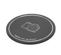 Jiawu 77mm Lightweight Aluminum Alloy Magnetic and Thread Mount Lens Cap Cover for Mirrorless Camera, Portable and Impact Proof for Protective Camera Lens, Broadly Compatible with 77mm Filters or