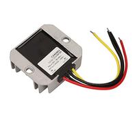 Jiawu 8-40V to 24V 2A Step Up Down Converter Boost Voltage Regulator Module, IP68 Aluminum Shell Voltage Regulator for Car Screen Monitor Camera Fan Water (2A)