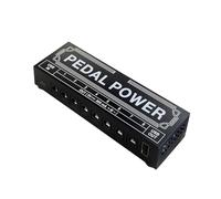 Jiawu 8 Channel Guitar Pedal Supply Source with Independent Short Circuit Protection, Performance LED Screen, Safe Pedalboard Energy, Metal Black 14 * 4.3 * 2.7 Cm