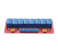 Jiawu 8 Channel Relay Module, Optocoupler Isolation High Low Actuator, Relay Module Board with Fault Tolerant Design for PLC Industrial Control Automation System Projects (5V)