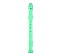 Jiawu 8 Hole Recorder Instrument for Kids, Multifunctional ABS Flute with Fingering Chart, Compact Lightweight Descant Recorder for Music Lessons, Easy to Learn Clarinet White (Green)