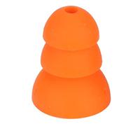 Jiawu 8 Pairs Replacement Triple Flange Ear Tips Earbuds, Eartips Silicone Buds Noise Reduction for Se846 Se535 Se215 and Inner Hole 2.0-3.5mm Earbud Orange