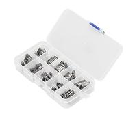 Jiawu 85 Pcs IC Assortment Kit 10 Specifications Integrated Circuit IC Chips for Precise Timer and Audio Amplifier, Made of Plastic in Black Color