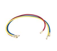 Jiawu AC Charging Hose Tube 3ft, Refrigerant Manifold Set for R22 HVAC | Refrigeration Charging Hose, 3 Color Rubber Hose Kit, with Blue Red Yellow for Air Conditioner, 0.9m Pressure Resistant