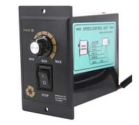 Jiawu AC Motor Speed Controller, Variable Speed Regulator Governor, Single Phase AC 50/60Hz 300W 400W 500W Electric Motor Controller with Feedback, for Packaging (300w)