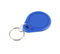 Jiawu Access Control Card, 50pcs 125KHz EM4100 Keyfob Tag, Door Entry Token with Keyring Attachment for Door Access Systems and Elevators (IC)