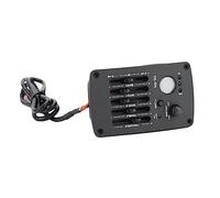 Jiawu Acoustic Guitar Equalizer, 3-in-1 Pickup Tuner LED Display 5 Band Equalizer, Guitar 5 Band with 9V Battery Powered Compact Design for Acoustic Guitars Small Shows Parties