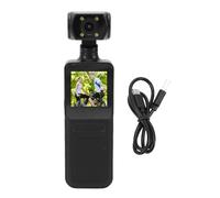 Jiawu Action Camera, 4K WiFi Handheld Travel Camera with 180º Rotating Lens, 1.31 Inch HD Screen, Water Proof, Anti Shake, Built in LED Light for Cycling Motorcycle Outdoor Sports