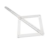 Jiawu Adjustable Aluminum Alloy Corner Angle Finder Protractor Tool for Ceiling Relics, Square Angle, Multi Gauge, Portable Sliding Ruler with One Hand Tightening Mechanism, Wear