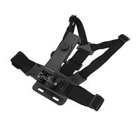 Jiawu Adjustable Chest Belt with Telephone Support for Live Broadcast, Elastic Action Chamber Chest for Sports Enthusiasts, Black