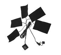 Jiawu Adjustable USB -Electric Fabric Heater Heating Elements, Third Gang Thermostat USB Heating Plate for The Back of The Rear Bale Heater, Black, Black