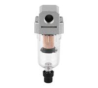 Jiawu AF2000-02 G1/4" Compressed Air Particulate Filter with Automatic Drain, 5μm 750L/Min Compressor Water Separator, Replacement Air Filter for Pneumatic Tools and Compressor