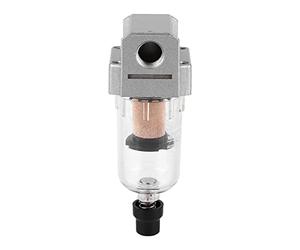 Jiawu AF2000-02 G1/4" Compressed Air Particulate Filter with Automatic Drain, 5μm 750L/Min Compressor Water Separator, Replacement Air Filter for Pneumatic Tools and Compressor