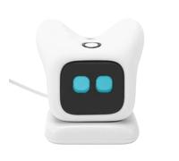 Jiawu AI Desktop Companion, Desk Robot Pets, Interactive Voice Chat Companion, Emotion Recognition Al Pet for Language Learning, Adults Kids Chatting, Gift, Home, Workplace (White)