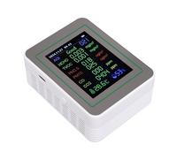 Jiawu Air Pollution Detector Ultra-Precise Multi-functional Air Tester for Various Settings with Real-Time Data for Living Rooms, AB, 15 * 10 * 5cm (MT14 White 12-in-1)