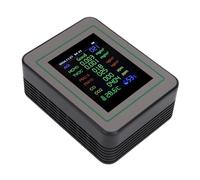 Jiawu Air Pollution Detector Ultra-Precise Multi-functional Air Tester for Various Settings with Real-Time Data for Living Rooms, AB, 15 * 10 * 5cm (MT14 Black 12-in-1)