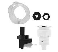 Jiawu Air Switch, Self-Locking Mechanism Air Pressure Switch Micro with 1m PVC Hose for Massage Bathtub Garbage Disposal Easy Installation Automatic Locking