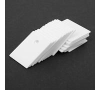 Jiawu Alumina Ceramic Sheet, 100PCS 28W M K Thermal Conductivity 15kv Mm Insulation Insulating Sheet, Cooling Pad with 3 7mm Hole for MOS Transistor IGBT High Power Equipment