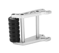 Jiawu Aluminum Adjustable RC Rear Head Up Wheel, Double Wheel Head for LOSI LMT SOLID AXLE 4WD LOS04022 1/8 RC Car, Car Up with Adjustable Angle for Truck (Silver)