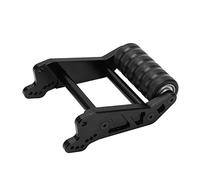 Jiawu Aluminum Adjustable RC Rear Head Up Wheel for LOSI LMT SOLID AXLE 4WD LOS04022 1/8 RC Car, Double Wheel Head High Rigidity Roller Durable Alloy Material (Black)
