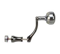 Jiawu Aluminum Alloy Fishing Reel Rocker Arm Smooth Surface Spinning Reel Handle Ball Grip for Fishing Gear Replacement, Durable Hex Shaft Rod, Comfortable Metal Grip, Wide Use (Hex Shaft Rod M)