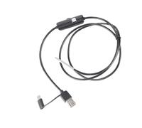 Jiawu AN100 3 9mm Endoscope, HD Inspection Camera with 6 Adjustable LED Lights IP67 for Automotive Industrial Use (hardwired 1m)