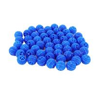 Jiawu Aquarium Filter Media, Biological Filter Balls for Fish Tank, 500ml Reusable Ceramic Media with Mesh Bag, for Freshwater Seawater Aquariums