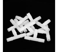 Jiawu Aquarium Tee Connector, 3 Way, 8mm, 10PCS, ABS | Fish Tank Air Valve, Plastic Tubing Splitter, Oxygen Pump Accessory, Controls , Fits Aquarium Setup