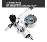 Jiawu Argon Meter Pressure Regulator 0-25MPa G5/8 for Mig Tig Welding, Alloy Pressure Gauge with Stable Output and Labor-Saving Handle
