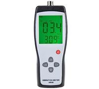 Jiawu AS63B LCD Vibration Tester Meter Vibrometer Gauge Analyzer, Portable Digital Vibration Meter with Piezoelectric Accelerometer, 0.1~199.9m/s² Acceleration Range, for Power