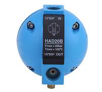 Jiawu Automatic Condensate Drain Valve, 400L/H High Capacity Mechanical Float Drain, 1/2 BSP Round Float Valve with Aluminum Alloy Shell for Compressed Air Systems Industrial