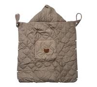 Jiawu Baby Carrier Cover, Windproof Sun Shielding Soft Cotton Infant Stroller Cover, Baby Bunting Bag with Big Pockets for Carriers Car Seats Strollers (Brown)