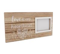 Jiawu Baby Photo Frame for Mothers First Time, Warm Decorative Accent, Memorable Display for Pets and Babies - Wood + Plastic, Size 11.8 X 0.4 X 5.9 Inches