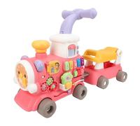 Jiawu Baby Walker Fun Learning Toy Spray Feature for Toddler Early Education, Multifunctional Baby Push Walker for Parent Child Bonding, ABS Ride On Toy for Physical and Mental Development