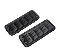 Jiawu Back Panel Air Vent Relief Grille, 2pcs High Strength ABS Cabin Pressure Air Vent Relief Grille, Car Replacement with Easy Install for Silverado 1500