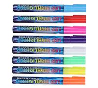 Jiawu Beekeeping Marking Pen 8 Pack Plastic Paint Marker Pens for Queen Bee Marking - 8 Colors White, Yellow, Red, Green, Blue, Purple, Pink, Orange - Beekeeper Supplies Tool