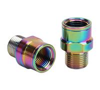 Jiawu Bicycle Pedal Extender, Alloy 16mm Bike Pedal Extensions Shaft Core, Anti Wear Lengthened Adapter with Gaskets for Mountain Road BMX Bikes to Reduce Knee Strain