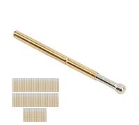Jiawu Big Round Head Pogo Pins Probe Pins 100 Pcs P125-D Spring Test Needle, Low Resistance Stable Electronic Component Test Needle for PCB Probe Accessories, 2.02mm Diameter