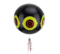 Jiawu Bird, Wind-Activated 3D Predator Eyes Bird Scare Balloon, Terror Eyes with Compound Stickers for Orchard Farmland (Black)
