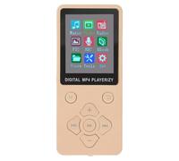 Jiawu Bluetooth MP3 Player with 1.8 Inch Color Screen, Super Thin Portable Music Player 128GB Expandable MP4, HiFi Lossless Sound, Support Video, Recording, E-Book (Golden)