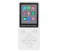 Jiawu Bluetooth MP3 Player with 1.8 Inch Color Screen, Super Thin Portable Music Player 128GB Expandable MP4, HiFi Lossless Sound, Support Video, Recording, E-Book (White)