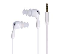 Jiawu Bone Conduction Headphones In Ear IP68 Swimming Earbuds with Replace Earplugs for Running Surfing Sports Gym Ergonomic Design (White)