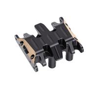 Jiawu Brass Skid Plate Transmission Mount for Axial SCX30 1/30 RC | Brass Material, Black Coating, Low Center of Gravity, Simple Installation, CNC Machining, Complete Kit for Crawler