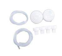 Jiawu Breastfeeding Pump Parts, Effective Anti Backflow Easy Clean Silicone Duckbill Valves Tubes, Backflow Protector with 4 Duckbill Valves 2 Tubes 2 Protectors for Spectra