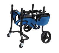 Jiawu Breathable Dog Hind Leg Stroller with Adjustable Frame and Comfortable Design for Outdoor Exercise, Pet Hind Leg Stroller, for Pets to Walk on Their