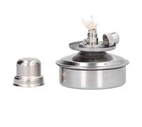 Jiawu Bunsen Burner, 100ml ExplosionProof Adjustable Stainless Steel Laboratory Equipment, Portable Alcohol Lamp with Wick Cover for Laboratory Food Fields