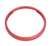 Jiawu Camera Lens Decoration Cap, Aluminum Alloy Lens Hoop, Mount Replacement Accessory with Seamless Fit and Fine Engineering for Camera Decoration and Photography Gear (Red)