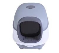 Jiawu Castle Extra Large Garbage Box -smell Control Toilet for Large Cats and Minimal Scattering, Hooded Blanket for Pet Shops